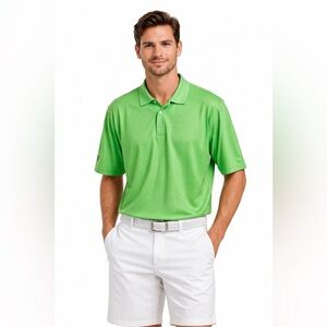 Oxford Golf Super Dry CoolMax Polo Shirt Men's Large Limelight Green NWT
